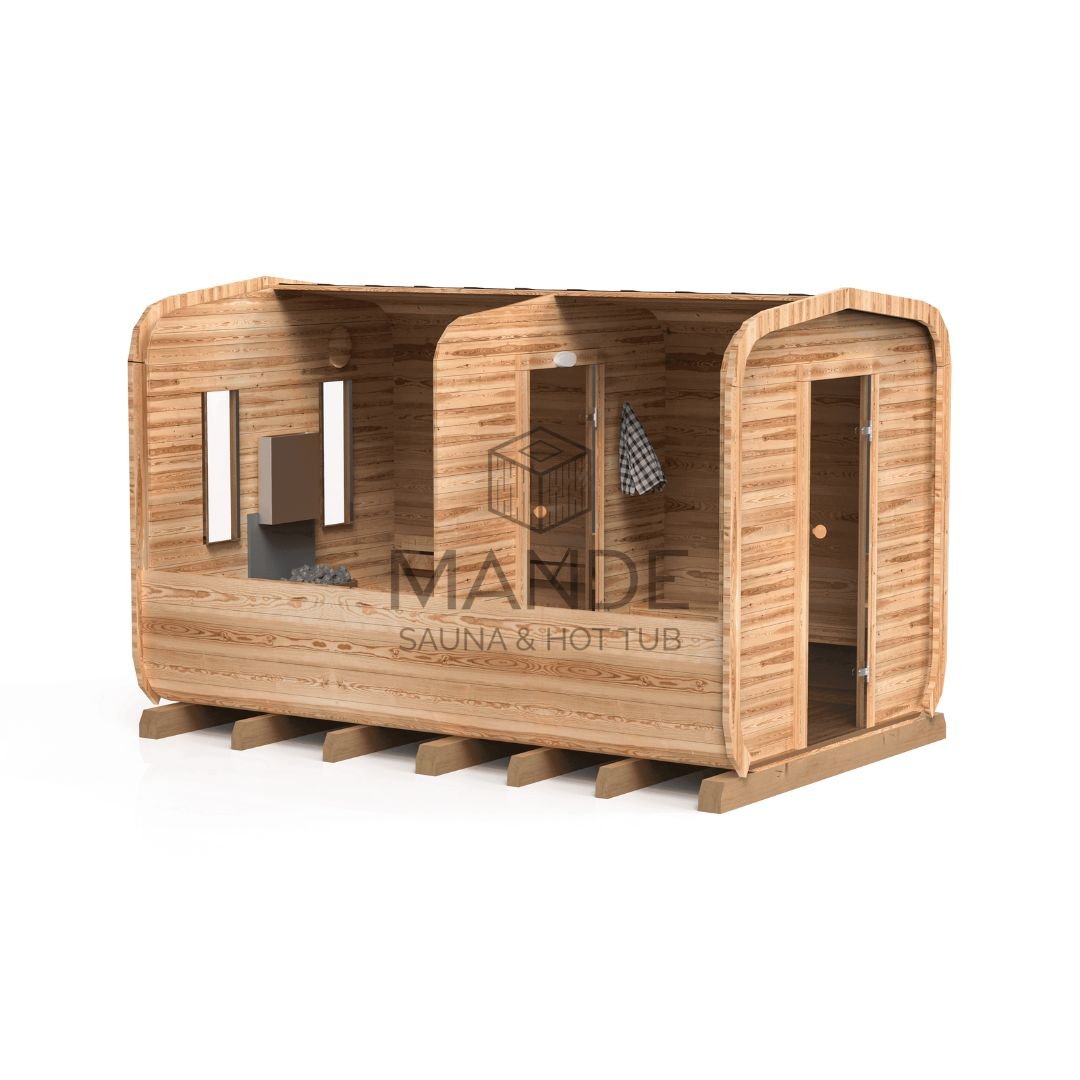 4M CUBE sauna with pre-sauna - 2 4M CUBE sauna with pre-sauna