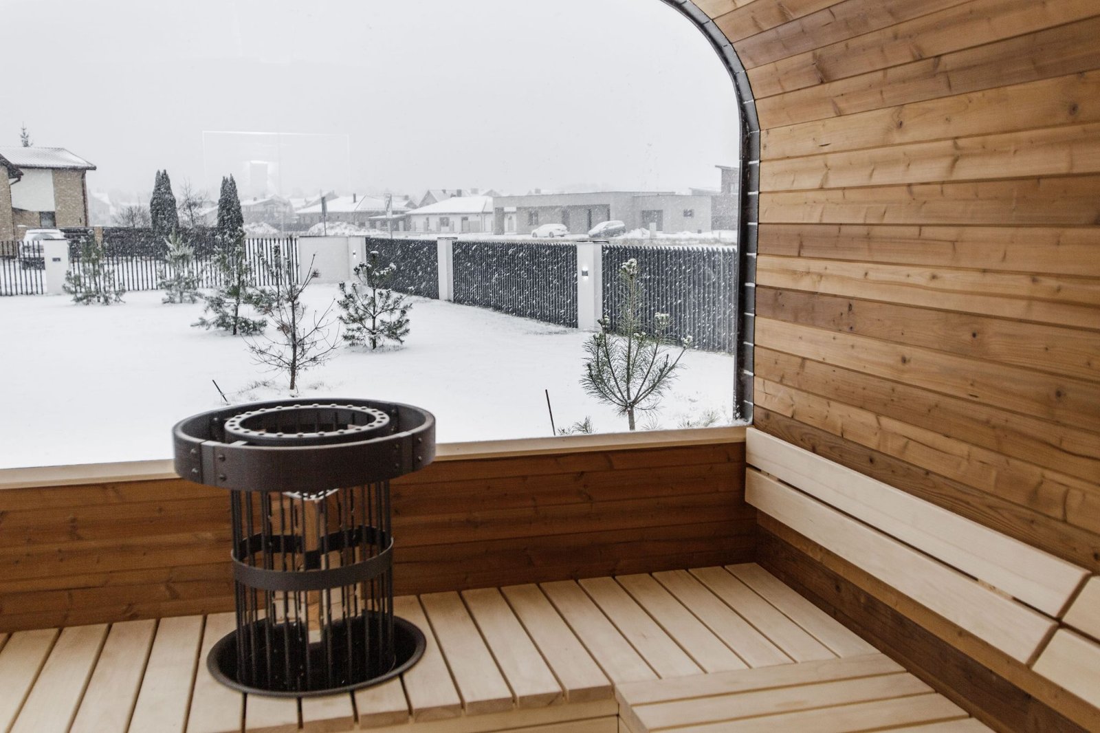 Cube PLATINUM 245×500 sauna – Thermo wood - 46