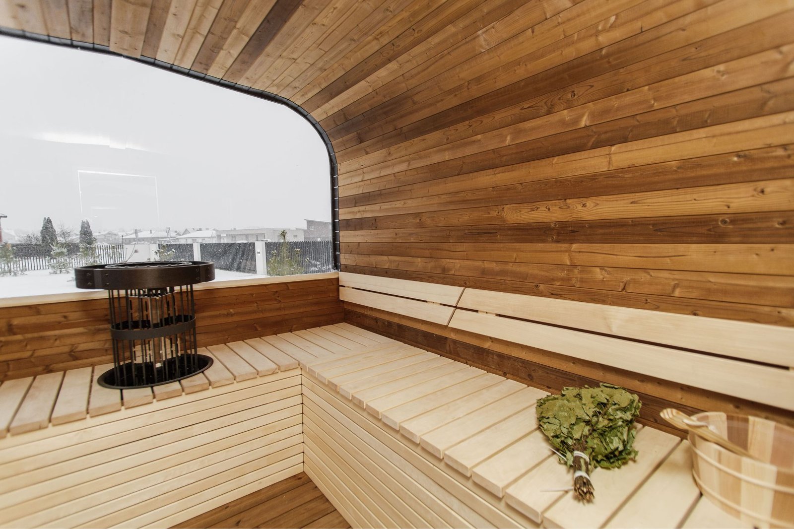 Cube PLATINUM 245×500 sauna – Thermo wood - 49