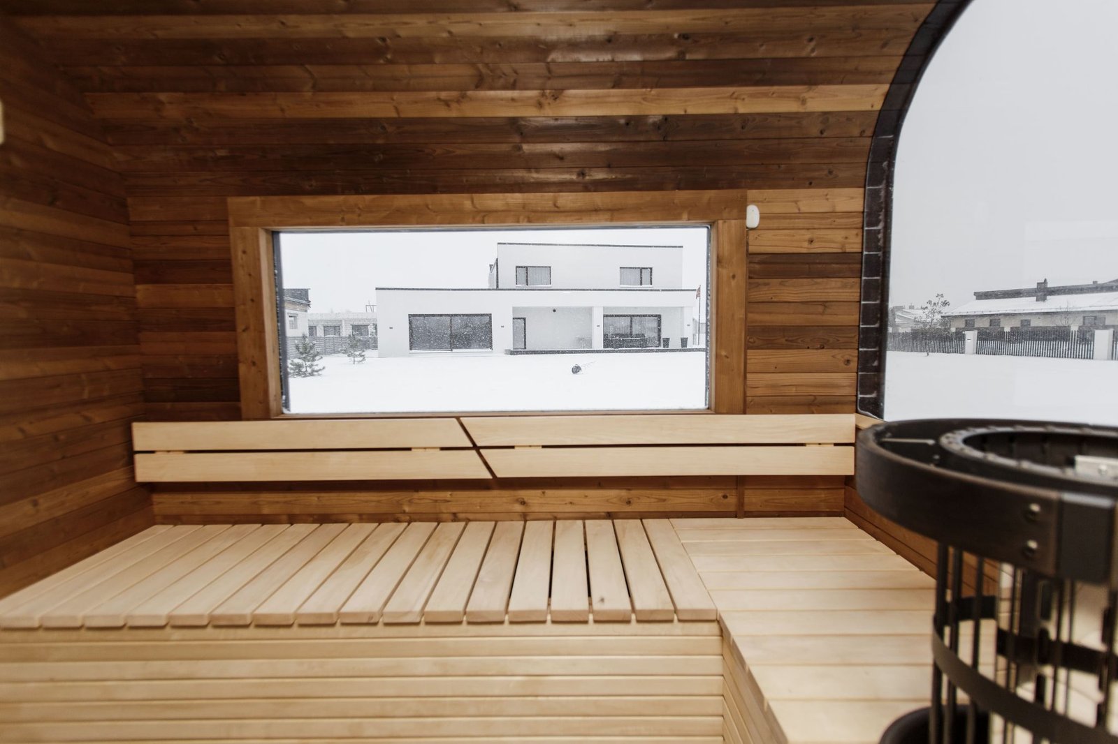 Cube PLATINUM 245×500 sauna – Thermo wood - 51