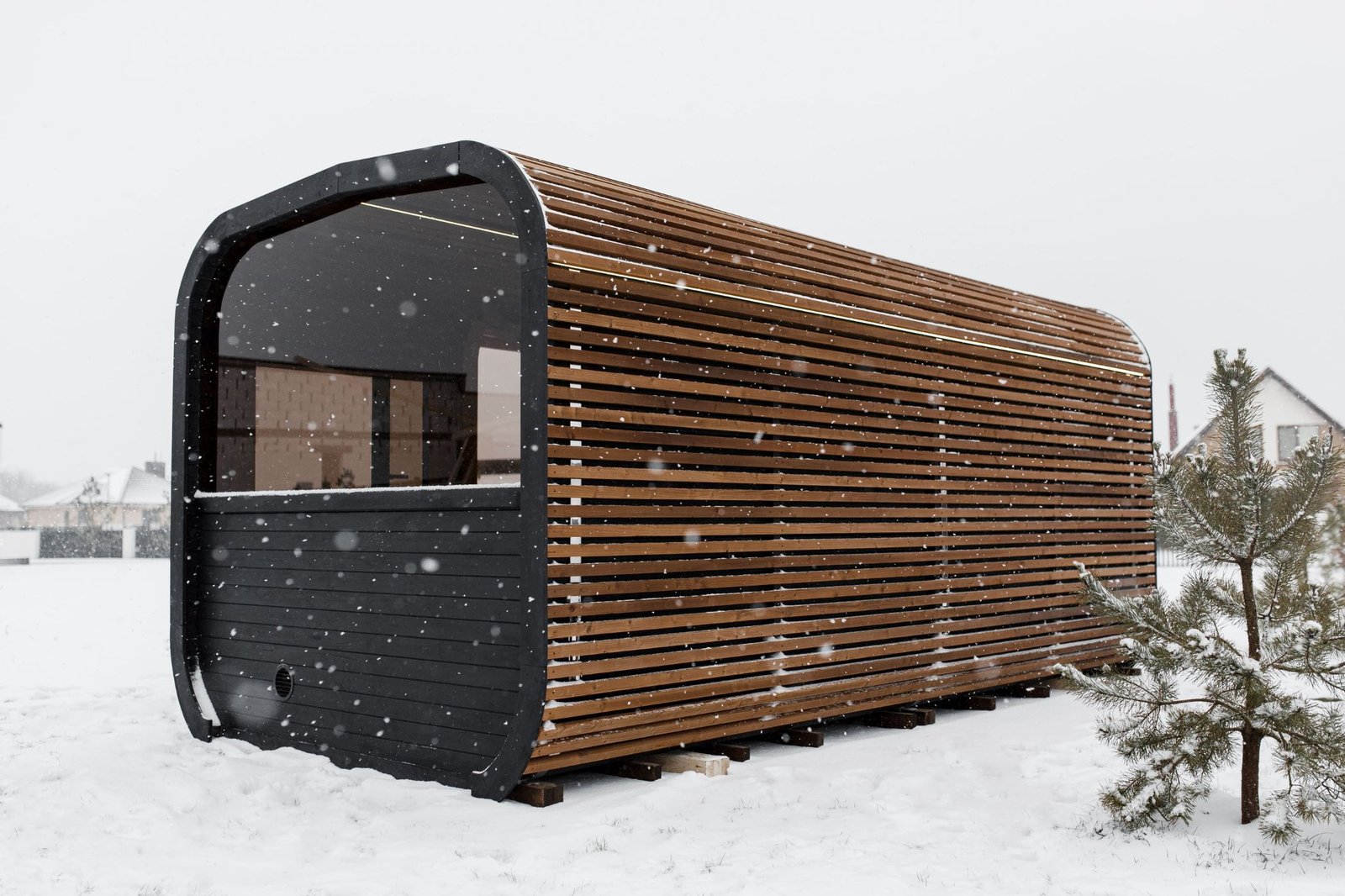 Cube PLATINUM 245×500 sauna – Thermo wood - 52