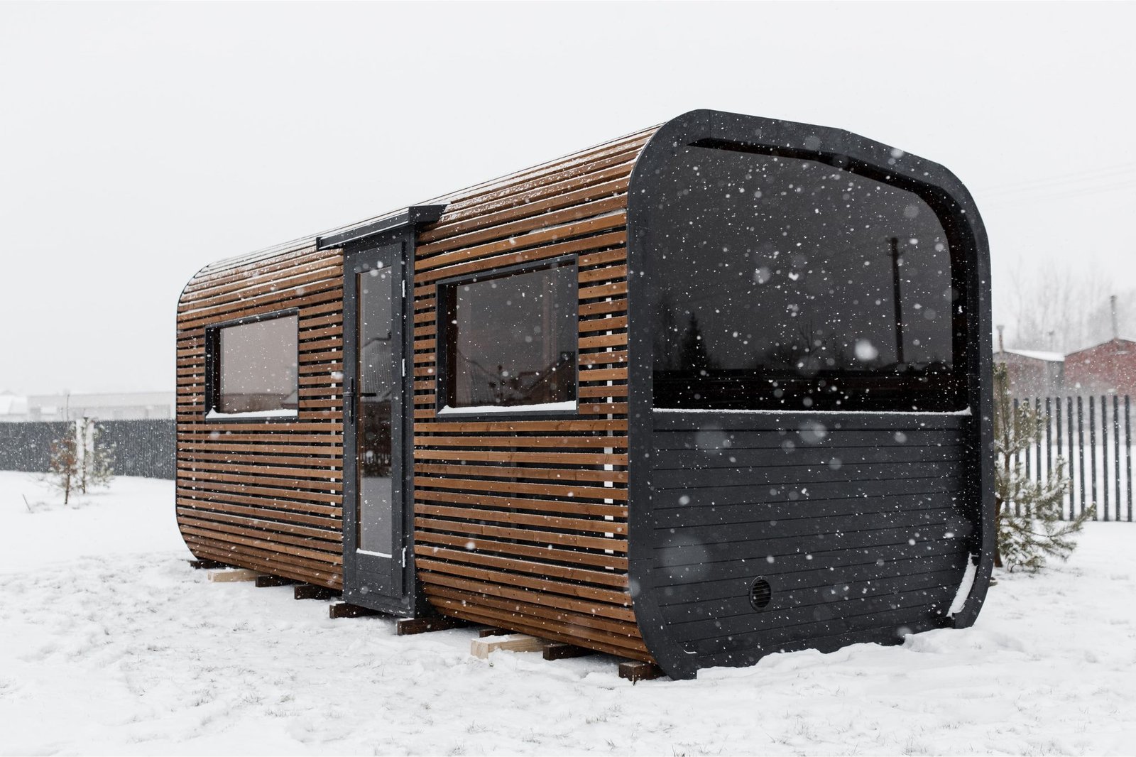 Cube PLATINUM 245×500 sauna – Thermo wood - 60