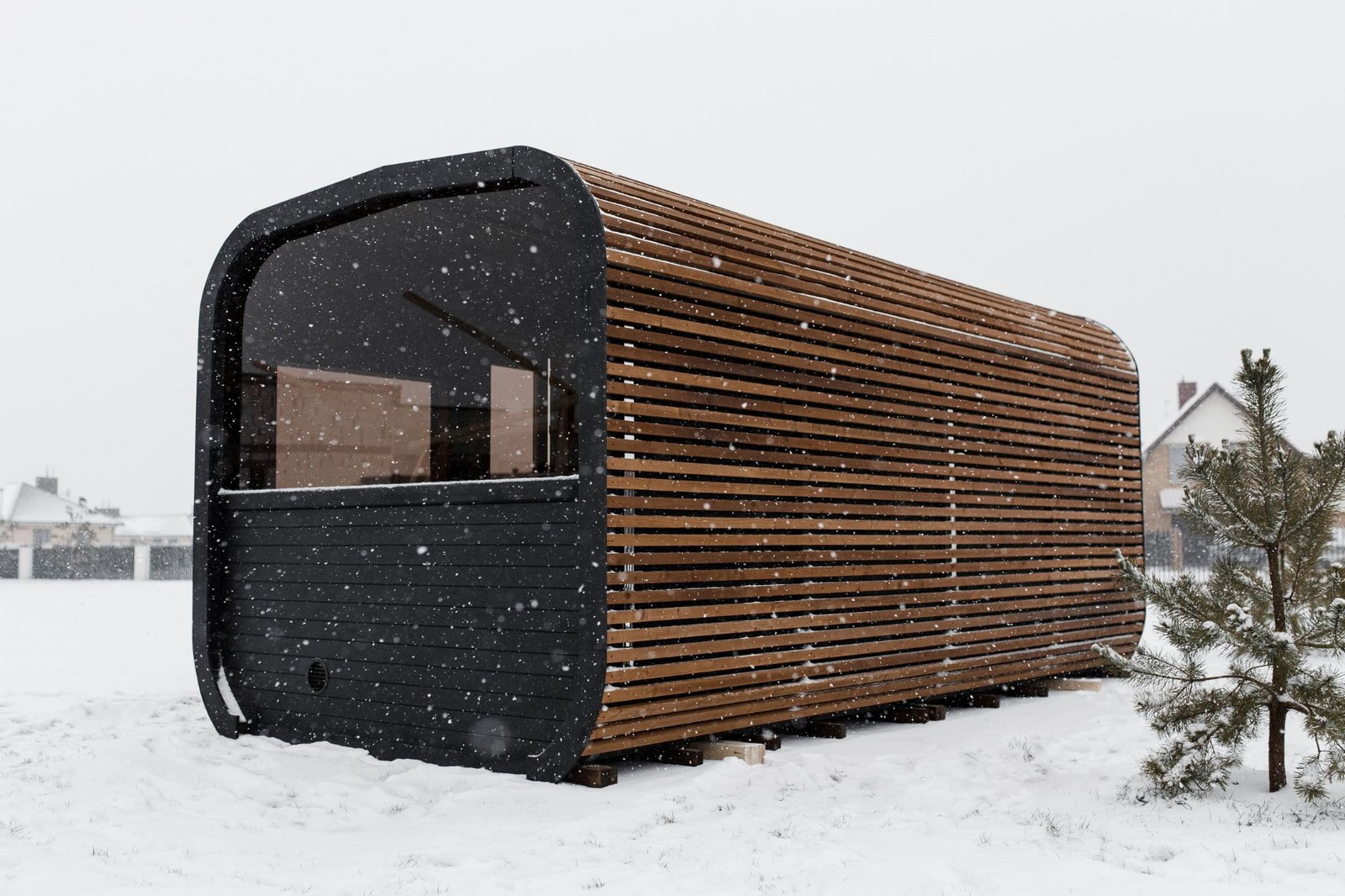 Cube PLATINUM 245×500 sauna – Thermo wood - 61