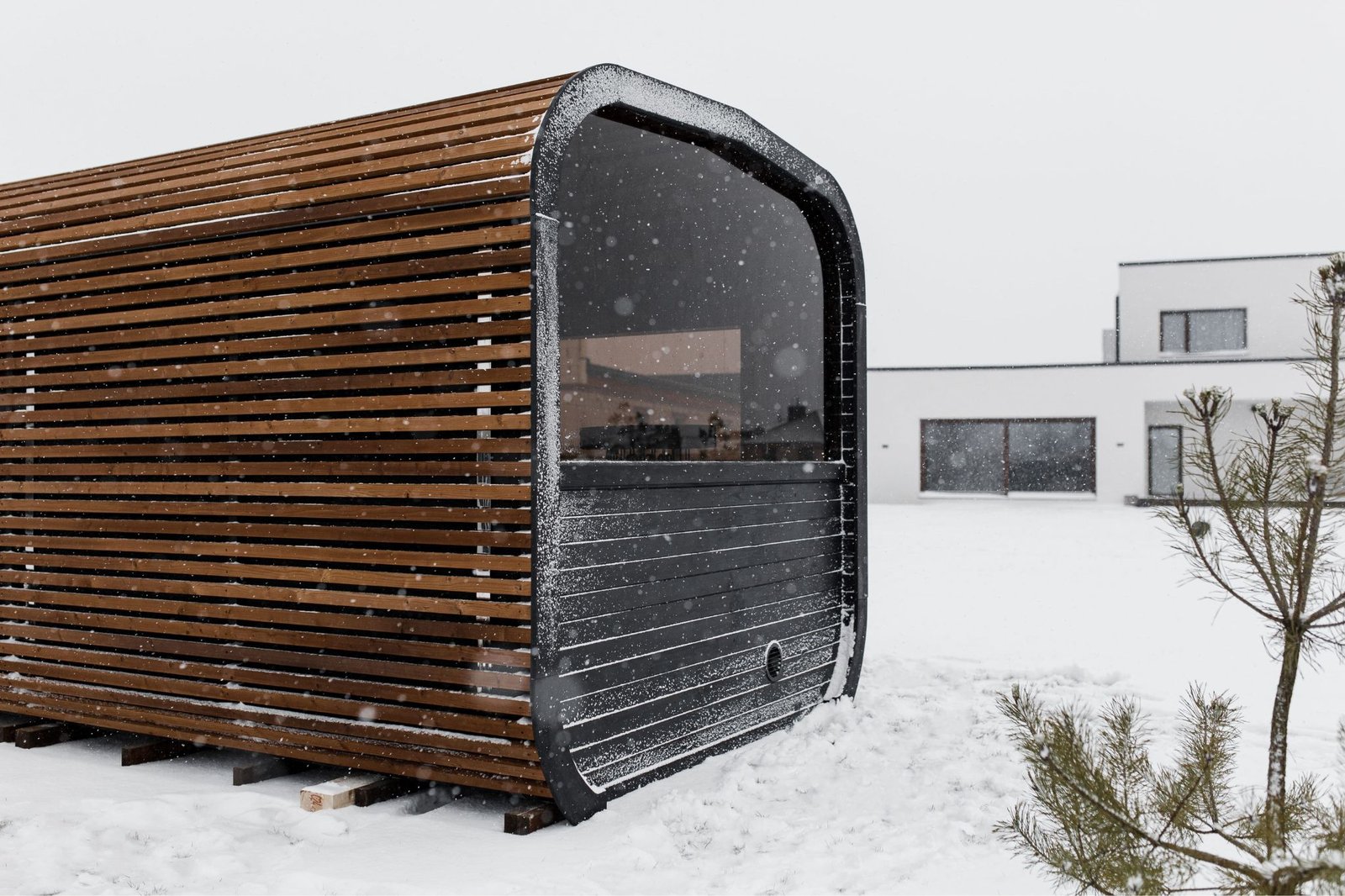 Cube PLATINUM 245×500 sauna – Thermo wood - 62