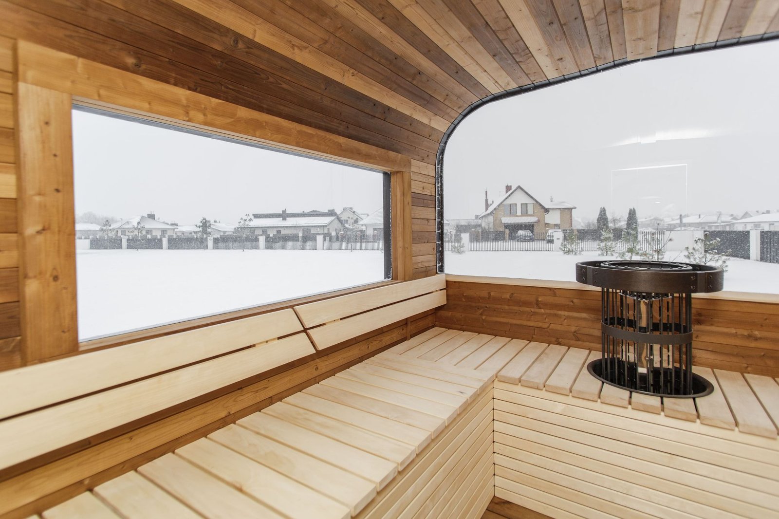 Cube PLATINUM 245×500 sauna – Thermo wood - 69