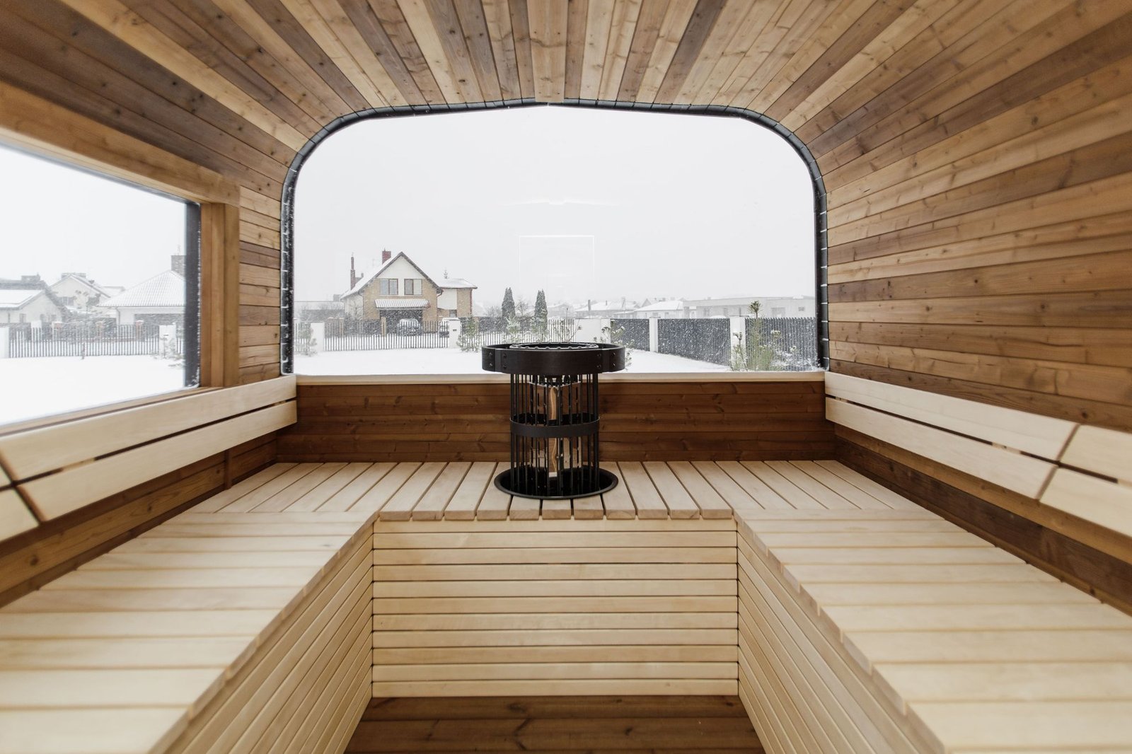 Cube PLATINUM 245×500 sauna – Thermo wood - 70