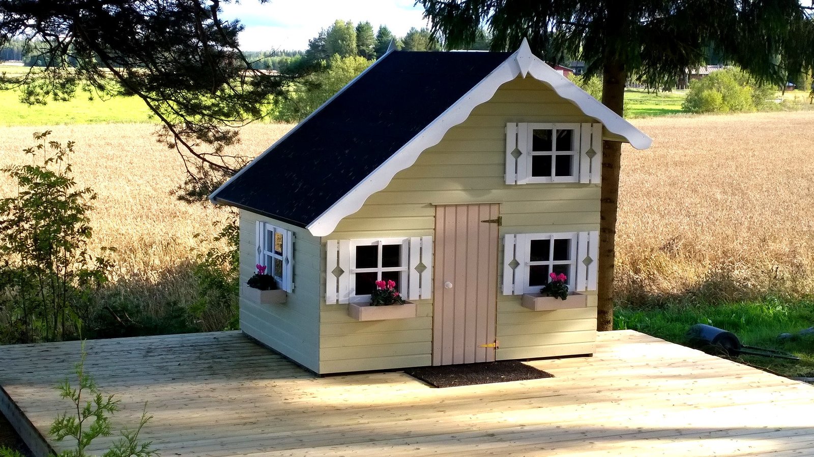 Wooden children’s playhouse Elijus - 1 Wooden children’s playhouse Elijus