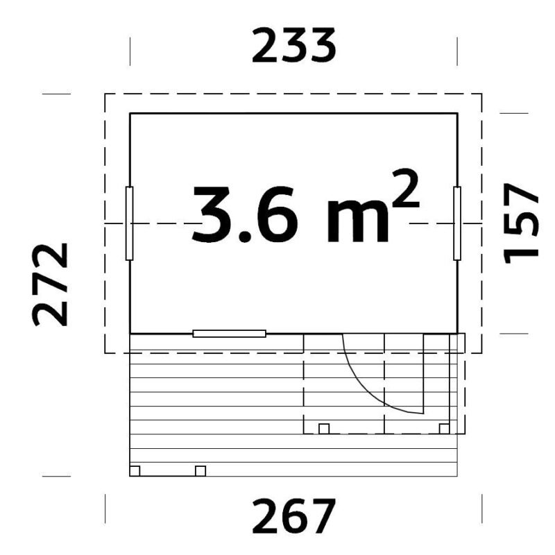Wooden children’s playhouse Karolina