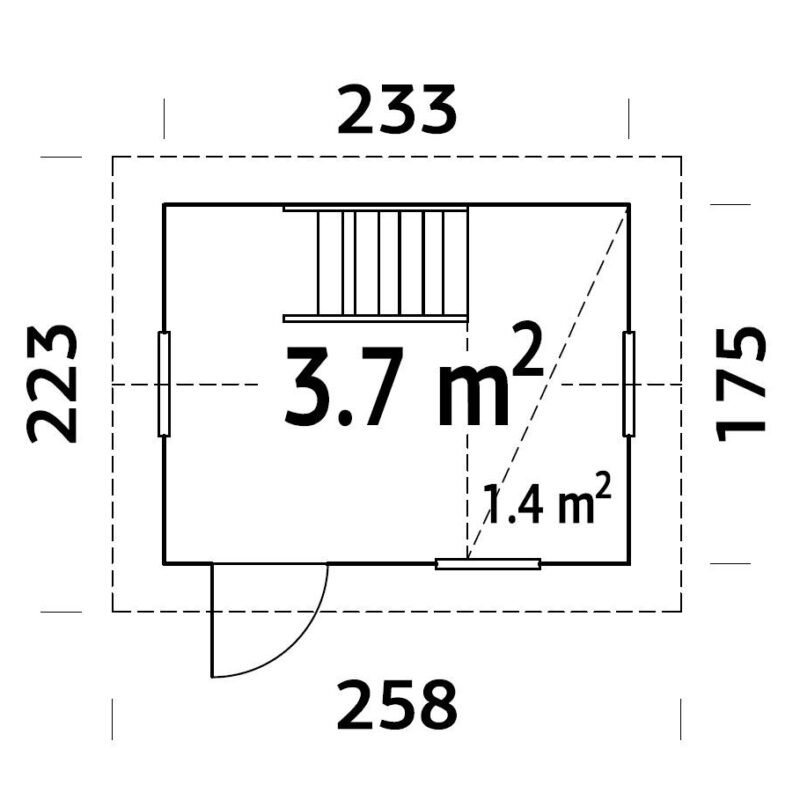 Wooden children’s playhouse Kotryna
