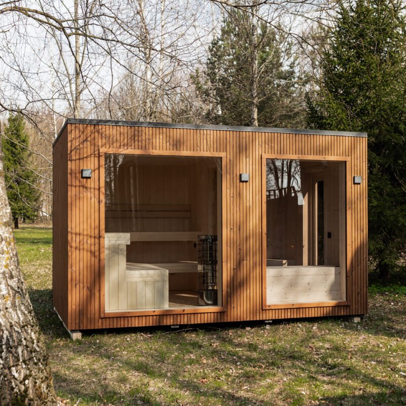 Insulated frame sauna Glow 240x400