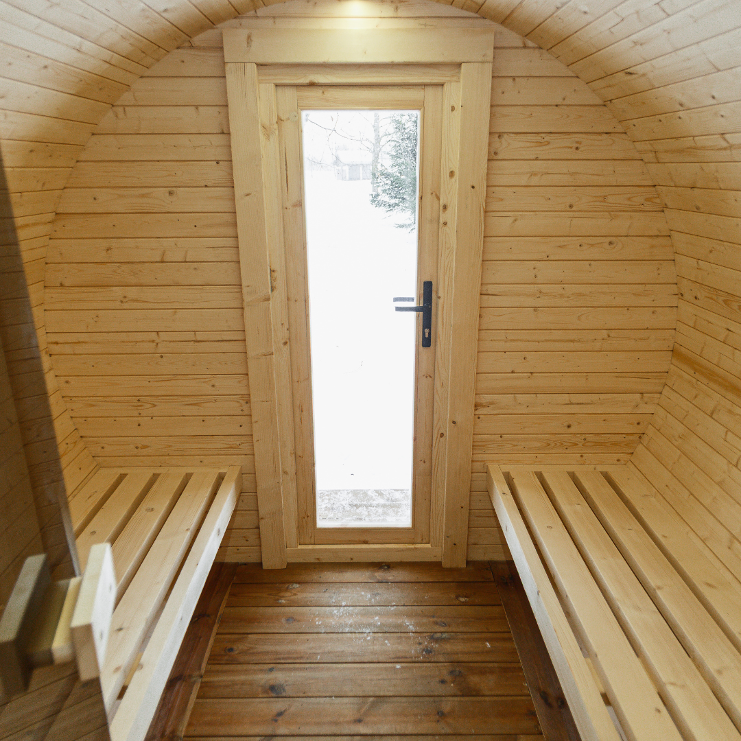 4.5M Round sauna with pre-sauna (8)