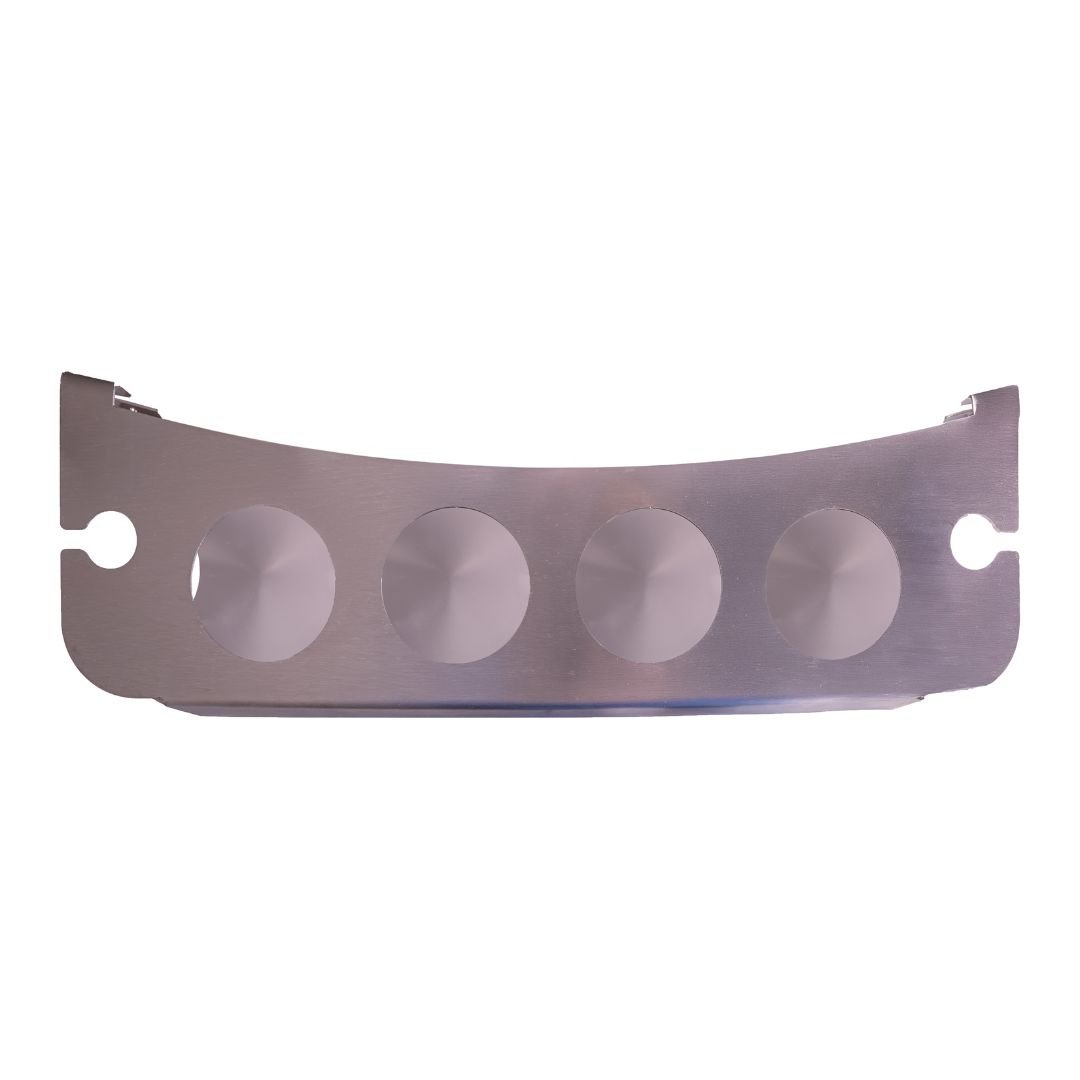 Silver cup holder for four regular glasses and two champagne flutes