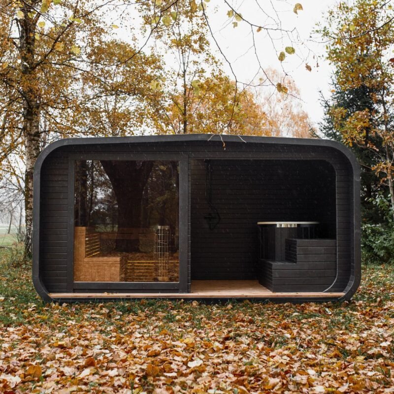 2in1 LUX sauna + cold water tub